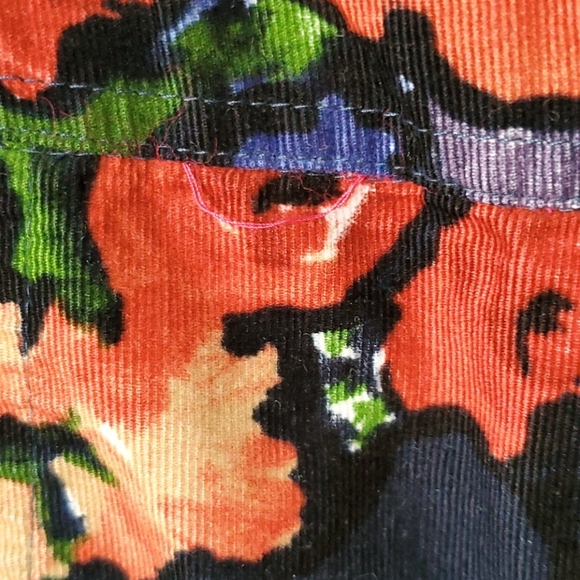 Floral Corduroy Trumpet Skirt - Picture 4 of 4